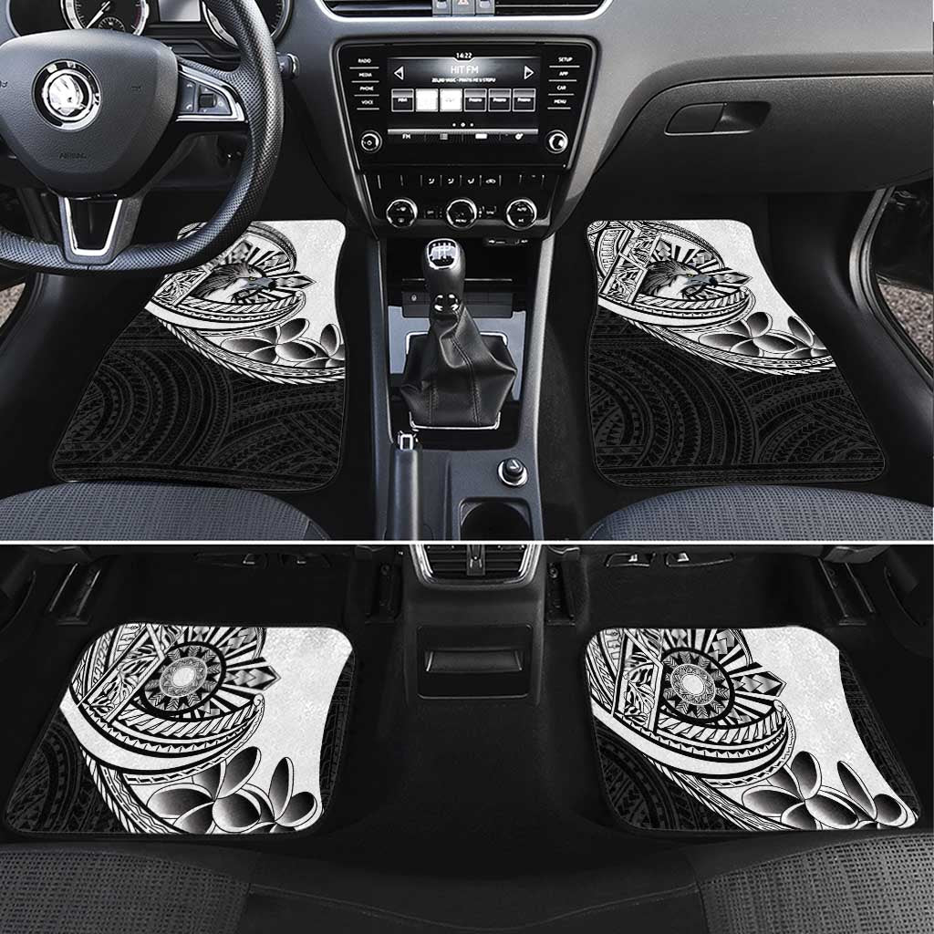Philippines Eagle Sun Car Mats Filipino Agila Polynesian Tattoo Black Color