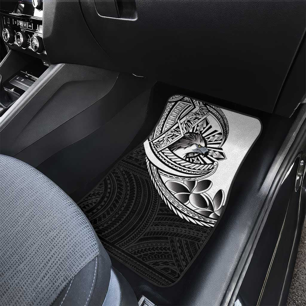 Philippines Eagle Sun Car Mats Filipino Agila Polynesian Tattoo Black Color