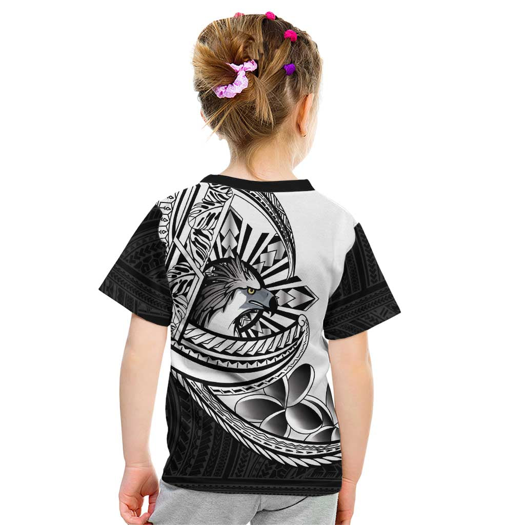 Philippines Eagle Sun Kid T Shirt Filipino Agila Polynesian Tattoo Black Color