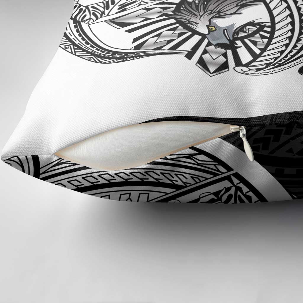 Philippines Eagle Sun Pillow Cover Filipino Agila Polynesian Tattoo Black Color