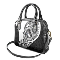 Philippines Eagle Sun Shoulder Handbag Filipino Agila Polynesian Tattoo Black Color