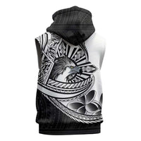 Philippines Eagle Sun Sleeveless Hoodie Filipino Agila Polynesian Tattoo Black Color