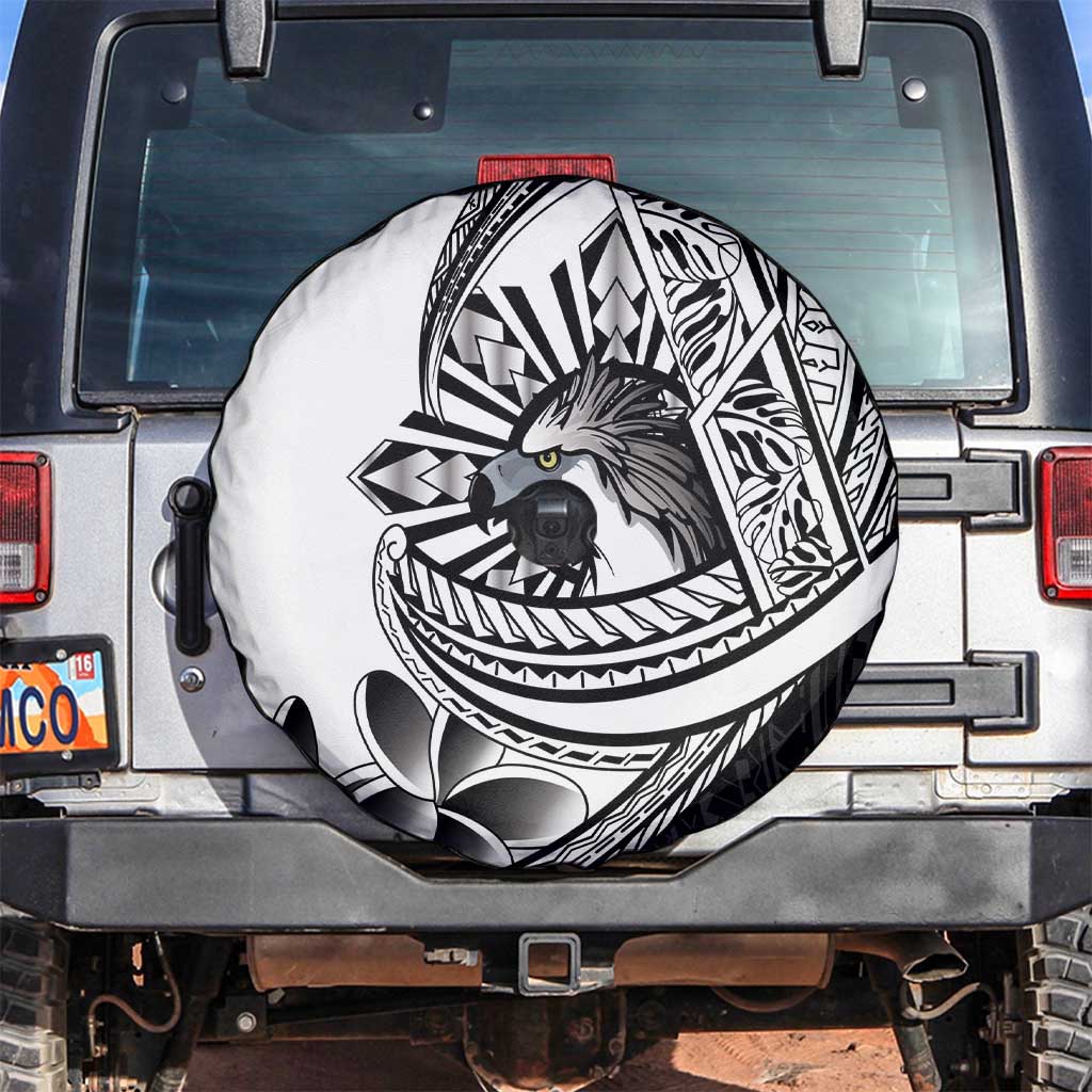 Philippines Eagle Sun Spare Tire Cover Filipino Agila Polynesian Tattoo Black Color
