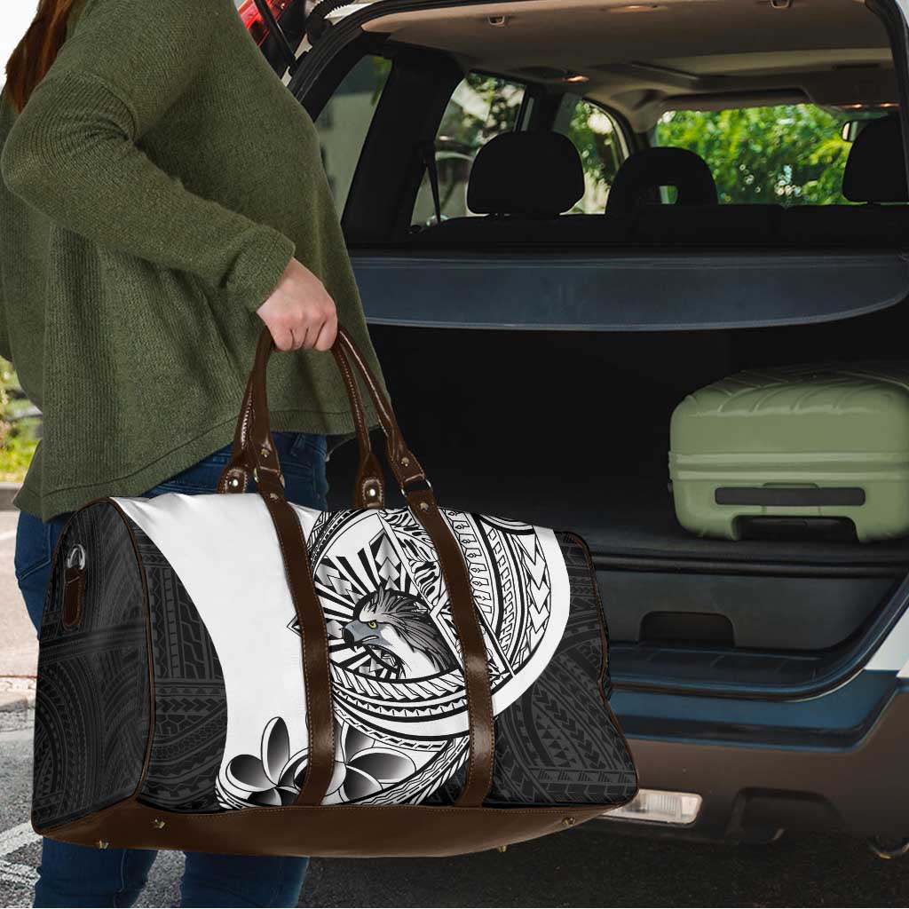 Philippines Eagle Sun Travel Bag Filipino Agila Polynesian Tattoo Black Color