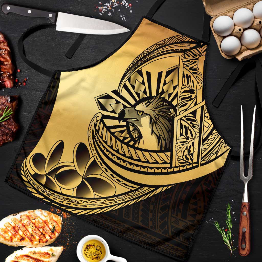 Philippines Eagle Sun Apron Filipino Agila Polynesian Tattoo Gold Color