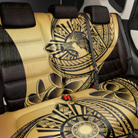 Philippines Eagle Sun Back Car Seat Cover Filipino Agila Polynesian Tattoo Gold Color