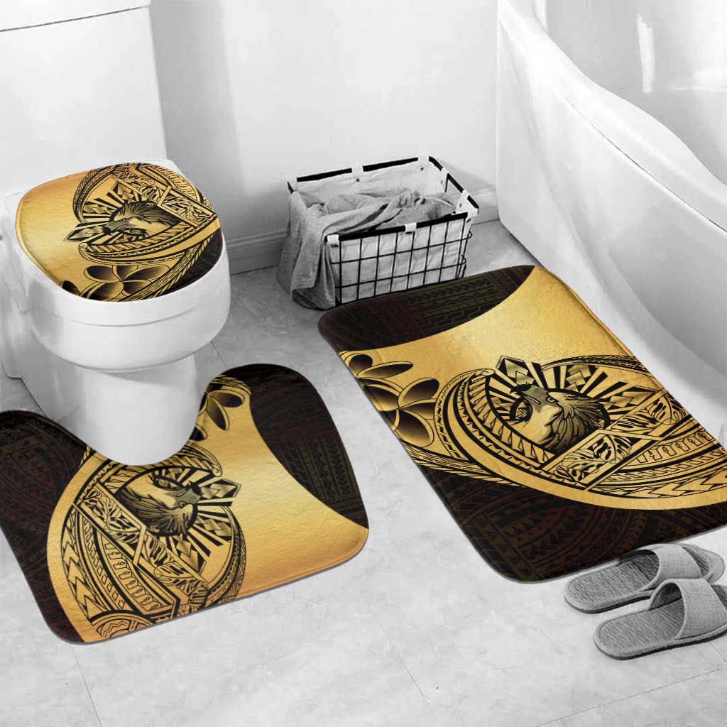 Philippines Eagle Sun Bathroom Set Filipino Agila Polynesian Tattoo Gold Color