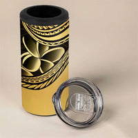 Philippines Eagle Sun 4 in 1 Can Cooler Tumbler Filipino Agila Polynesian Tattoo Gold Color