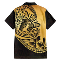 Philippines Eagle Sun Family Matching Tank Maxi Dress and Hawaiian Shirt Filipino Agila Polynesian Tattoo Gold Color LT14 - Polynesian Pride