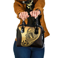 Philippines Eagle Sun Shoulder Handbag Filipino Agila Polynesian Tattoo Gold Color