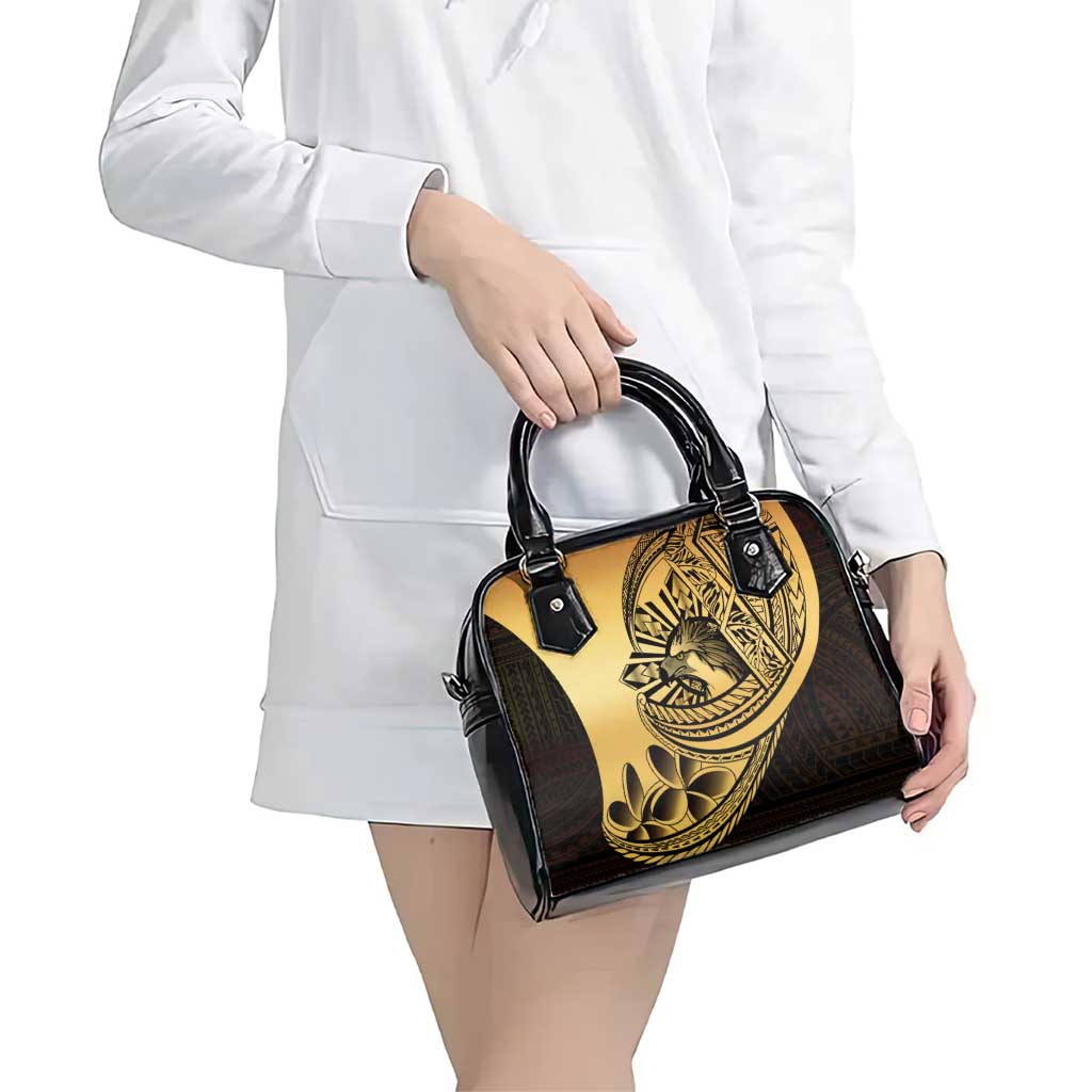 Philippines Eagle Sun Shoulder Handbag Filipino Agila Polynesian Tattoo Gold Color