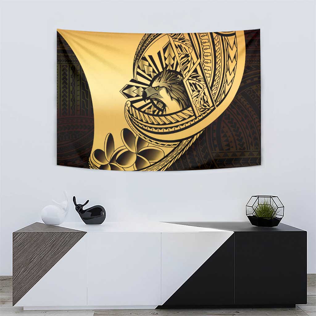 Philippines Eagle Sun Tapestry Filipino Agila Polynesian Tattoo Gold Color