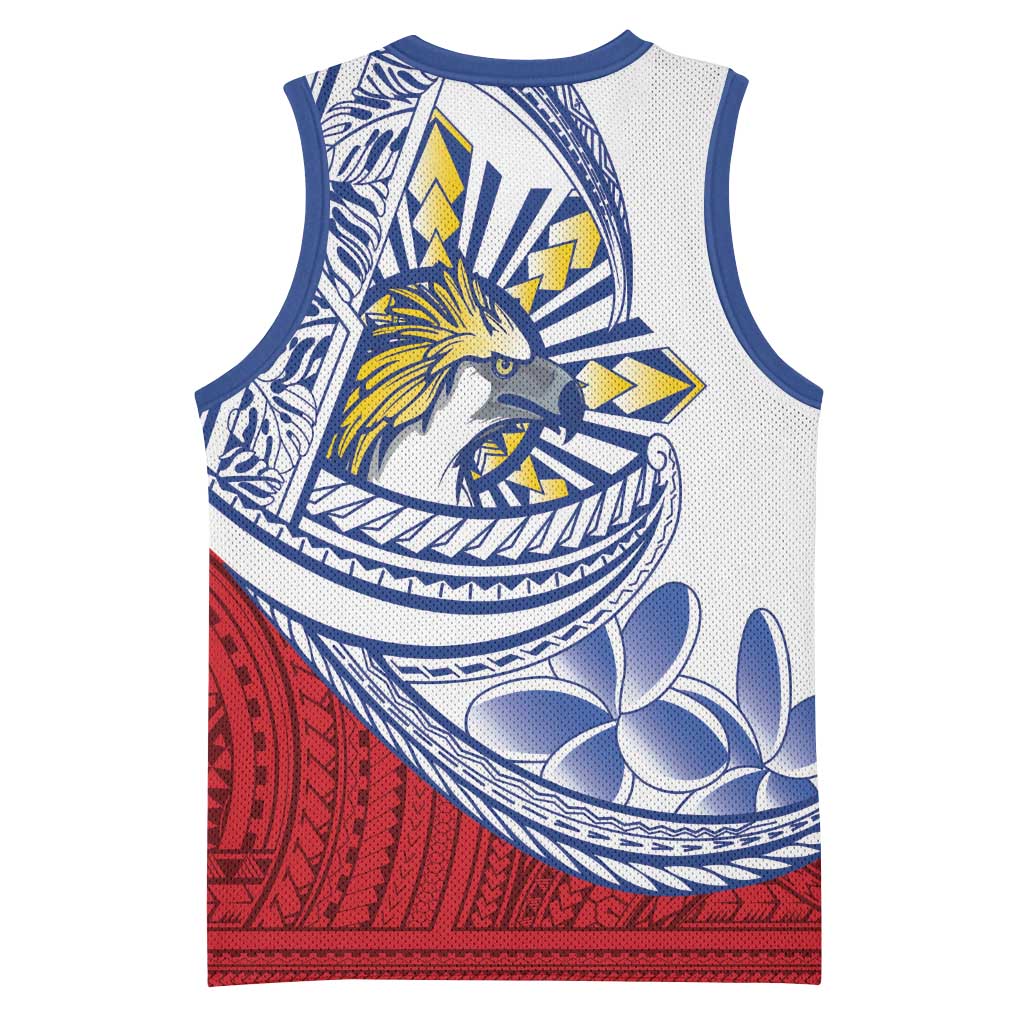 Philippines Eagle Sun Basketball Jersey Filipino Agila Polynesian Tattoo Flag Color