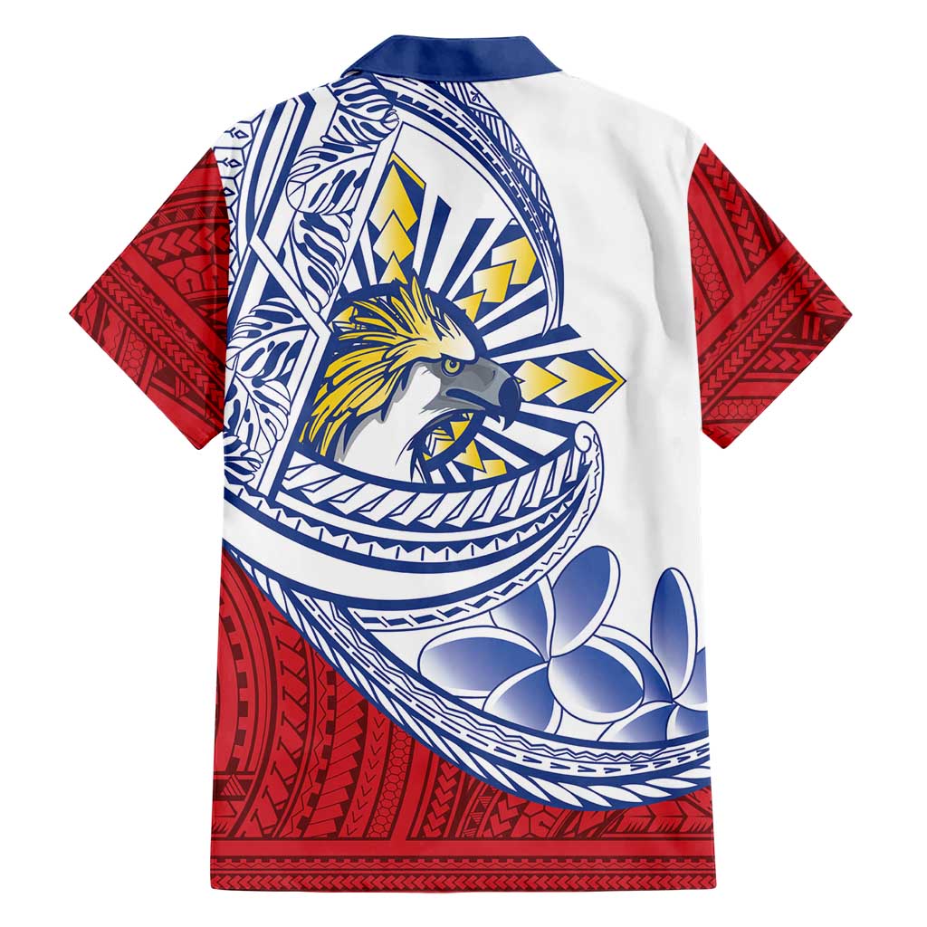 Philippines Eagle Sun Family Matching Puletasi and Hawaiian Shirt Filipino Agila Polynesian Tattoo Flag Color LT14 - Polynesian Pride
