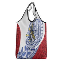 Philippines Eagle Sun Grocery Bag Filipino Agila Polynesian Tattoo Flag Color