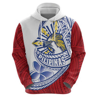 Philippines Eagle Sun Hoodie Filipino Agila Polynesian Tattoo Flag Color