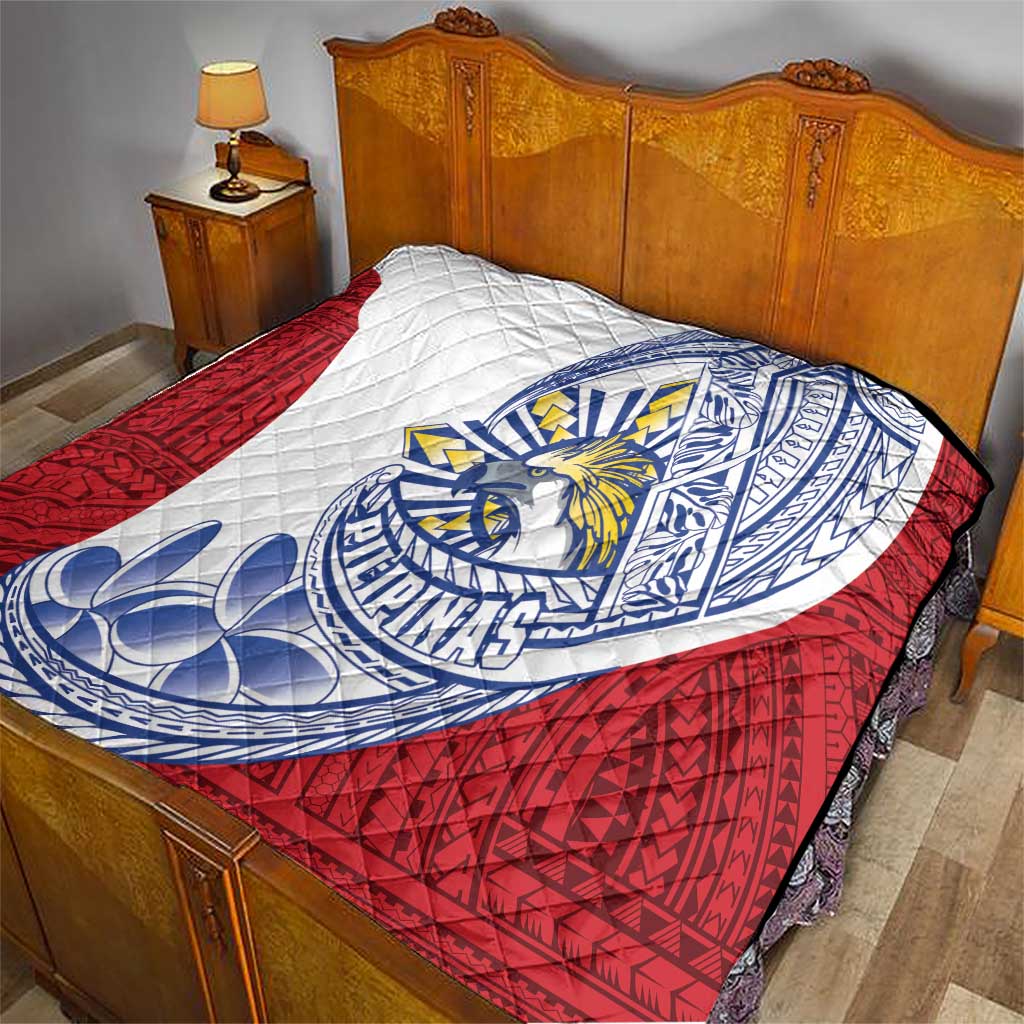 Philippines Eagle Sun Quilt Filipino Agila Polynesian Tattoo Flag Color
