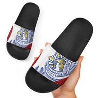 Philippines Eagle Sun Slide Sandals Filipino Agila Polynesian Tattoo Flag Color