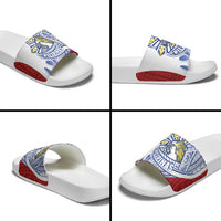 Philippines Eagle Sun Slide Sandals Filipino Agila Polynesian Tattoo Flag Color