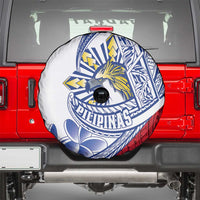 Philippines Eagle Sun Spare Tire Cover Filipino Agila Polynesian Tattoo Flag Color