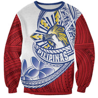 Philippines Eagle Sun Sweatshirt Filipino Agila Polynesian Tattoo Flag Color