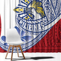 Philippines Eagle Sun Window Curtain Filipino Agila Polynesian Tattoo Flag Color
