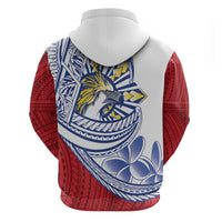 Philippines Eagle Sun Zip Hoodie Filipino Agila Polynesian Tattoo Flag Color