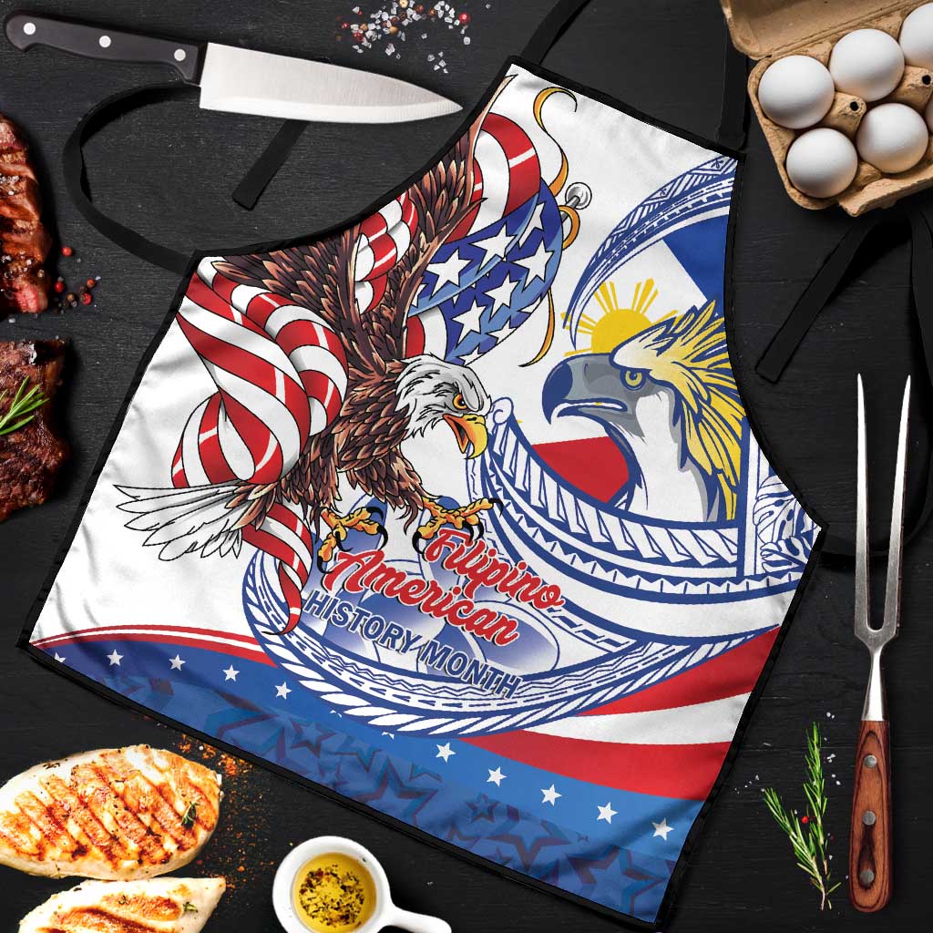 Filipino American History Month Apron Philippines Agila USA Eagle Mix Flag