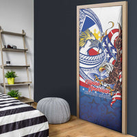 Filipino American History Month Door Cover Philippines Agila USA Eagle Mix Flag