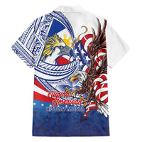 Filipino American History Month Family Matching Puletasi and Hawaiian Shirt Philippines Agila USA Eagle Mix Flag LT14 - Polynesian Pride