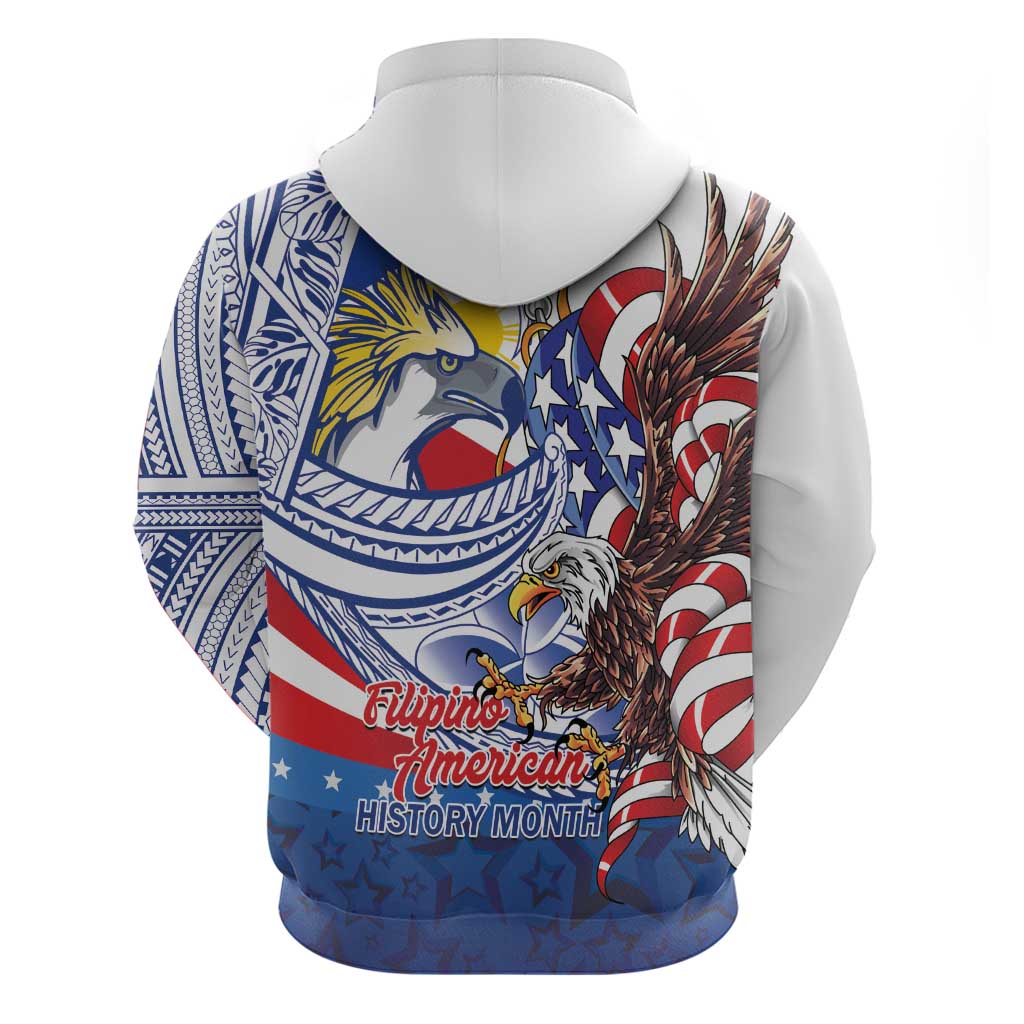 Filipino American History Month Hoodie Philippines Agila USA Eagle Mix Flag