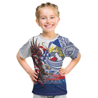Filipino American History Month Kid T Shirt Philippines Agila USA Eagle Mix Flag