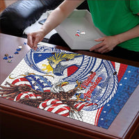 Filipino American History Month Puzzle Philippines Agila USA Eagle Mix Flag