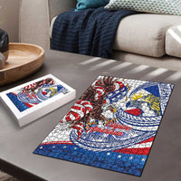 Filipino American History Month Puzzle Philippines Agila USA Eagle Mix Flag