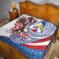 Filipino American History Month Quilt Philippines Agila USA Eagle Mix Flag