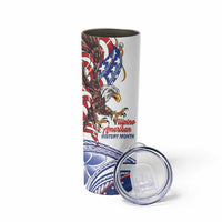 Filipino American History Month Skinny Tumbler Philippines Agila USA Eagle Mix Flag LT14 - Polynesian Pride