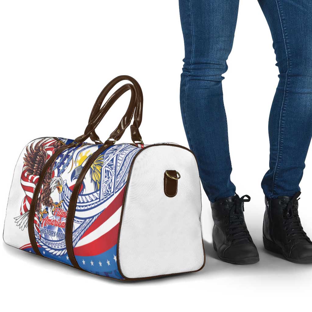 Filipino American History Month Travel Bag Philippines Agila USA Eagle Mix Flag