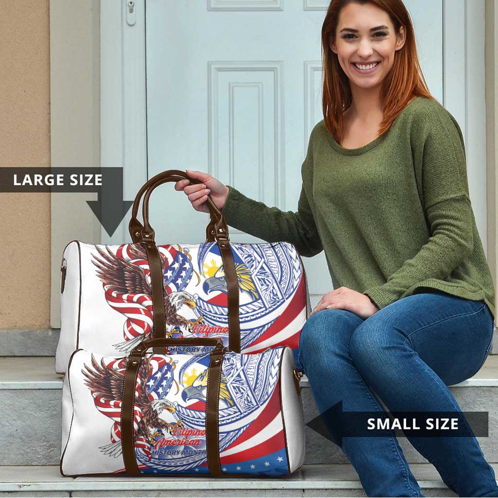 Filipino American History Month Travel Bag Philippines Agila USA Eagle Mix Flag