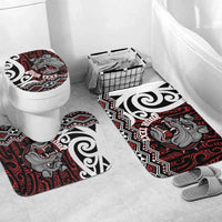 Personalised Aotearoa Bulldog Bathroom Set New Zealand Maori Taniko Art - Polynesian Pride