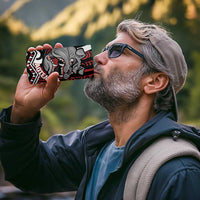 Personalised Aotearoa Bulldog 4 in 1 Can Cooler Tumbler New Zealand Maori Taniko Art