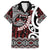 Personalised Aotearoa Bulldog Family Matching Long Sleeve Bodycon Dress and Hawaiian Shirt New Zealand Maori Taniko Art