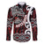 Personalised Aotearoa Bulldog Family Matching Long Sleeve Bodycon Dress and Hawaiian Shirt New Zealand Maori Taniko Art