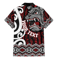 Personalised Aotearoa Bulldog Family Matching Mermaid Dress and Hawaiian Shirt New Zealand Maori Taniko Art LT14 - Polynesian Pride
