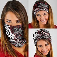 Personalised Aotearoa Bulldog Neck Gaiter New Zealand Maori Taniko Art - Polynesian Pride