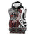 Personalised Aotearoa Bulldog Sleeveless Zip Hoodie New Zealand Maori Taniko Art - Polynesian Pride