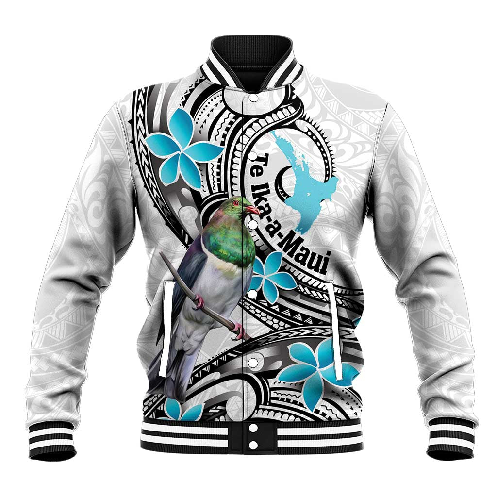 Aotearoa Te Ika-a-Maui Baseball Jacket South Island Kekeru Maori Koru