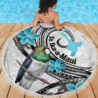 Aotearoa Te Ika-a-Maui Beach Blanket South Island Kekeru Maori Koru