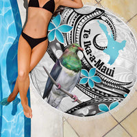 Aotearoa Te Ika-a-Maui Beach Blanket South Island Kekeru Maori Koru