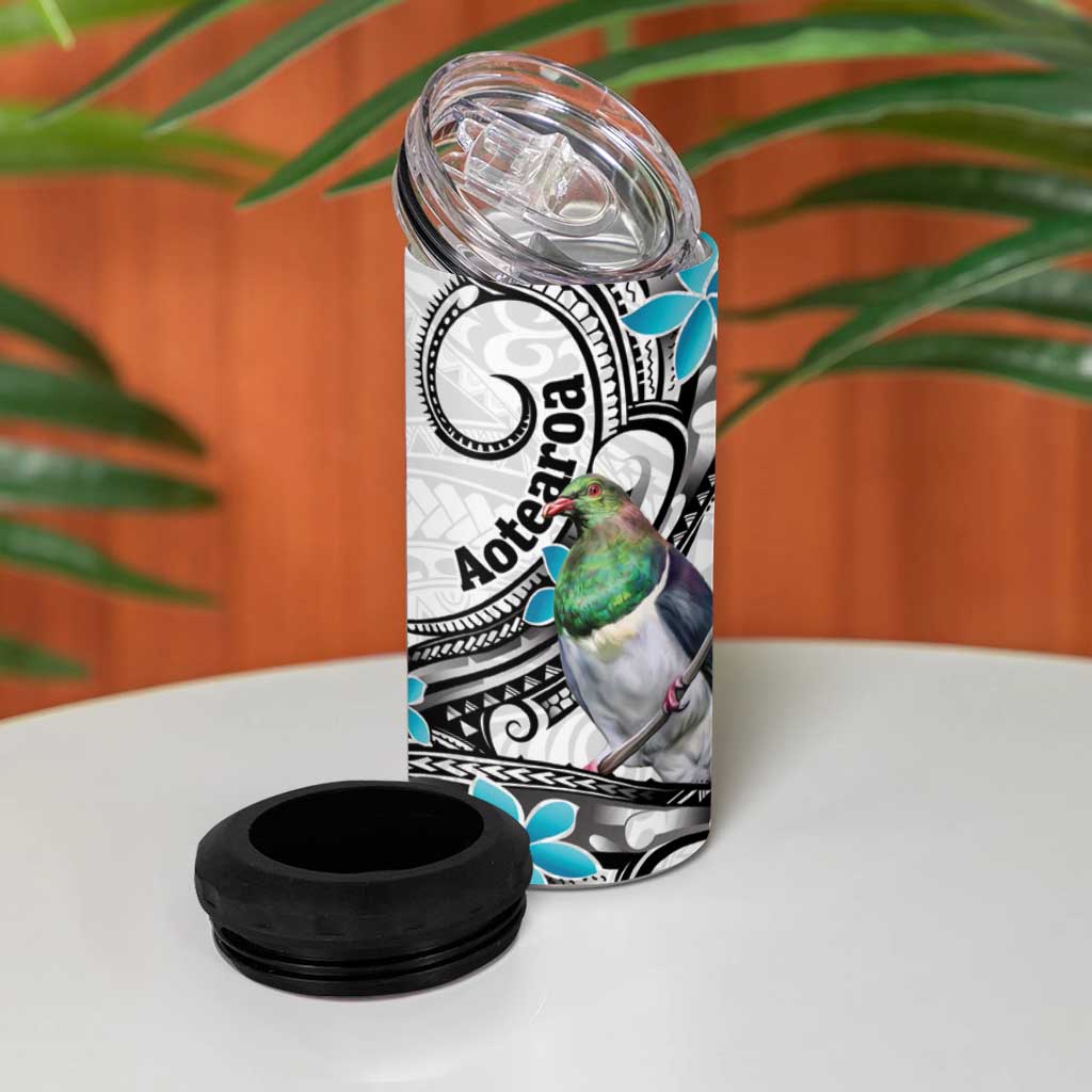 Aotearoa Te Ika-a-Maui 4 in 1 Can Cooler Tumbler South Island Kekeru Maori Koru