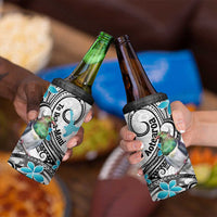 Aotearoa Te Ika-a-Maui 4 in 1 Can Cooler Tumbler South Island Kekeru Maori Koru